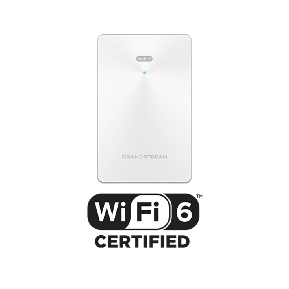 Grandstream GWN7661 Hybrid 802.11ax Wi-Fi 6 In-wall AP (2x2 2.4 GHz, 4x4 5.0 GHz)