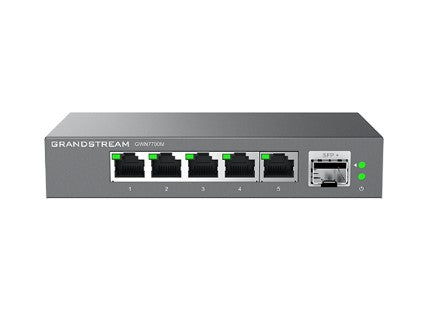 Grandstream GWN7700M Unmanaged 2.5 Multi-Gigabit Switch, 5 x 2.5 GigE, 1 x SFP+