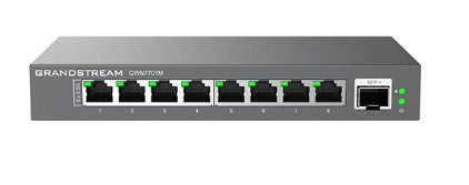 Grandstream GWN7701M Unmanaged 2.5 Multi-Gigabit Switch, 8 x 2.5 GigE, 1 x SFP+