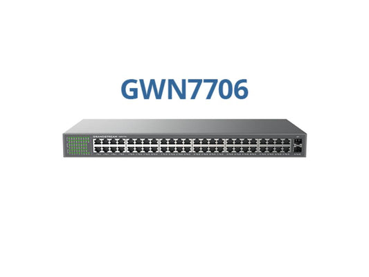 Grandstream GWN7706 Unmanaged Network Switch, 48 x GigE, 2 x SFP