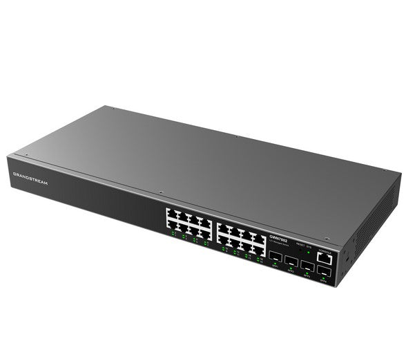 GWN7802 Enterprise Layer 2+ Managed Network Switch, 16 x GigE, 4 x SFP