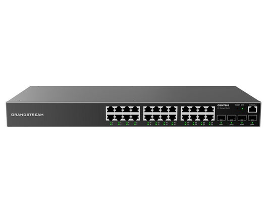 GWN7803 Enterprise Layer 2+ Managed Network Switch, 24 x GigE, 4 x SFP
